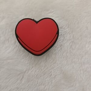 Jibbitz Red Heart Shoe Charm